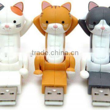 pvc flash disk with customized animal shape