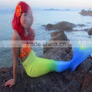 Wholesale Kids Beachwear Swimwear Mermaid Tail With Monofin Swim photo-5