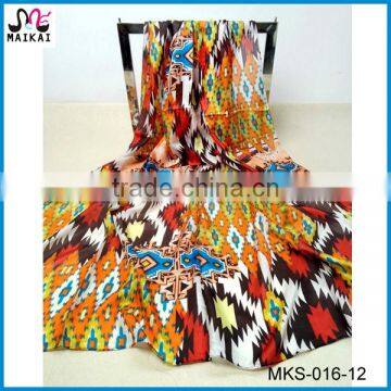 Sexy women's fashion tribal print 100% silk mosi scarf