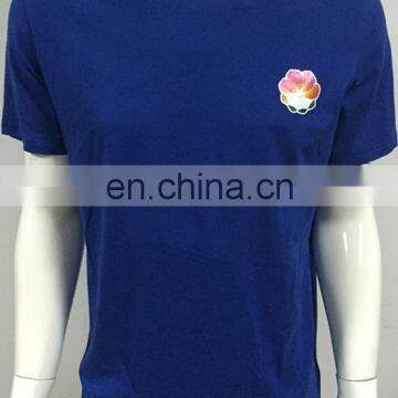 2017 Men's Fashion Dark Blue O-neck l T-shirt With Small Printing