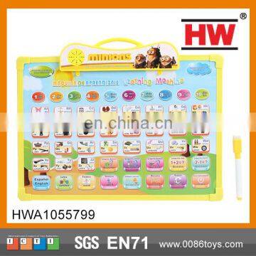 Hot Selling drawing board English and spanish learning educational