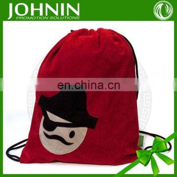 cheap promotional factory polyester custom printed drawstring bag