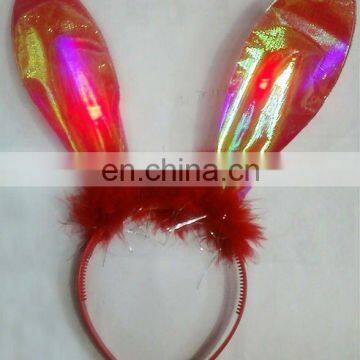 big ear rabbit feather easter headband