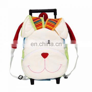 OEM Funny travel animal Trolley Backpack custom plush toy bag for kids B3309