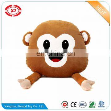 Monkey cute shy stuffed pillow plush custom with magnet funny kids gift toy