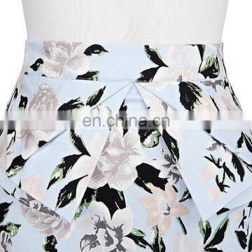Grace Karin Occident Sexy Women Hips Wrapped Short Vintage Retro Cotton Flower Pattern Skirt CL008928-6 photo-3