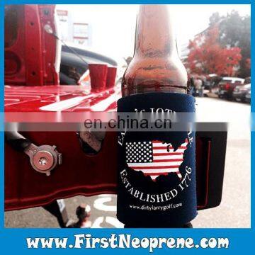 Black Magnets Convenient While Drinking Collapsible Insulated Can Holder photo-6