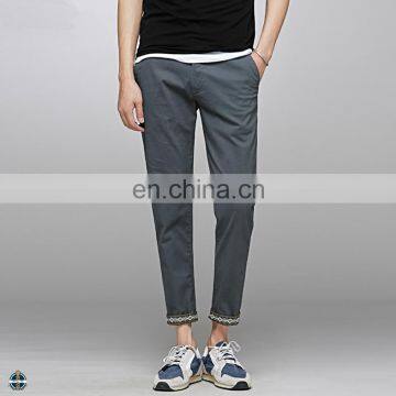 T-MP001 British Style Turn-Ups Casual Men Summer Pants