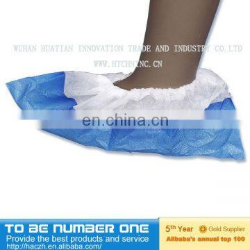 green disposable non slip shoe covers,anti-slip ice grip shoe covers,non woven shoe cover making machine