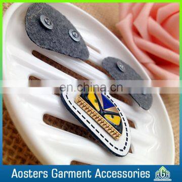 New Design Customized Good Quality Metal Leather Label for Handbags photo-4