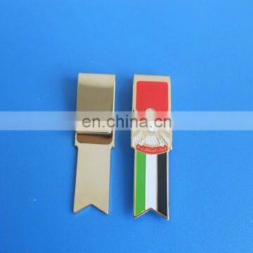 UAE Falcon Flag Gold Brass Bookmark