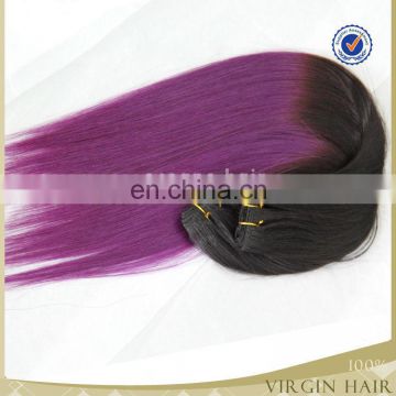 China wholesale virgin brazilian ombre hair purple brazilian weaving hair