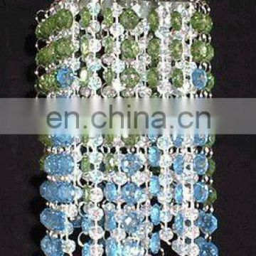 Blue Beaded Chandelier