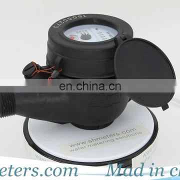 LXSG DN 20 multi-jet dry dial water meter with plastic body