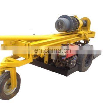 China DTH rotary trailer type water well drilling rig HQZ-200 for sale