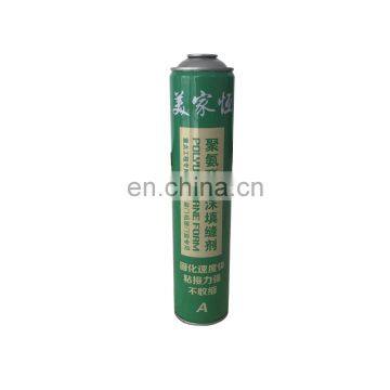 Hebei polyurethane foam chemical 750ml and refillable aerosol cans