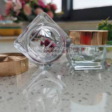 Hot sale OEM low MOQ acrylic jar cosmetic jar