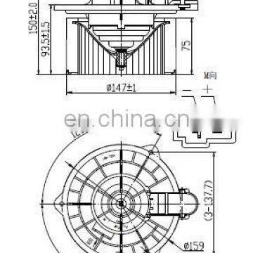 12V Heater Blower Motor for h yundai SONATA K IA PICANTO OEM 97109-3D000 97230-3A010 97113-3K700