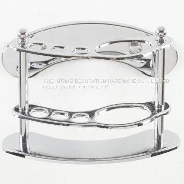 Multi - functional bathroom accessories Wash gargle cup holder stainless steel toothbrush holder chrome plated simple practical object holder