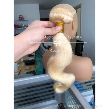 #613 Blonde Human Hair Extensions Blonde Hair Bundles