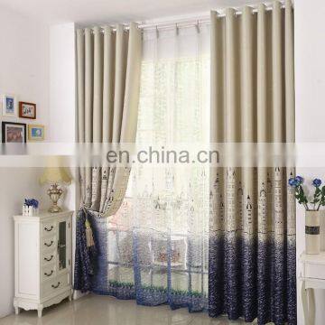 Printed Aesthetic Tende castle Children Curtain blackout curtain