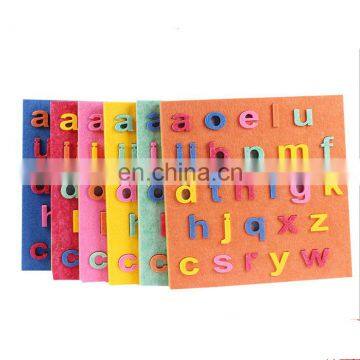 Toddler educational toys Die Cut Felt Alphabet Letters Set A to Z