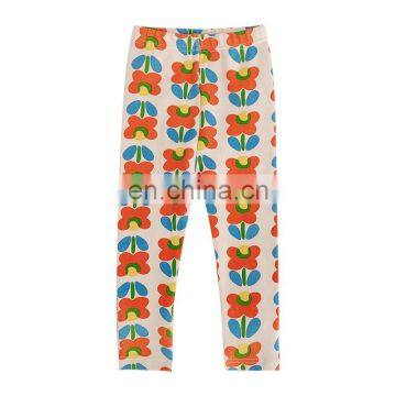 5648 Quickly delivery supplier kid girls autumn floral outwear legging