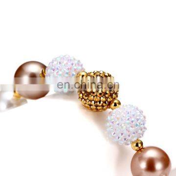 Kids Gold Boutique Necklace Baby Girl Chunky Bubble Beads Necklace photo-4