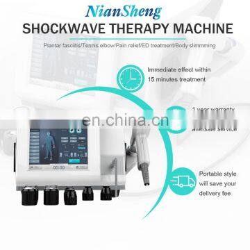 Niansheng Factory Cool Wave 2 in 1 Equipment Shockwave Pain Relief Cellulite Reduction Beauty Machine photo-3