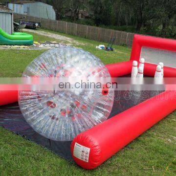 Giant Inflatable Human Bowling Pins Balloon Lanes Cheap Outdoor Inflatable Sport Bubble Bowling Ball Alley Set Game photo-6