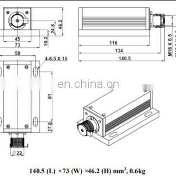 30mW 593.5nm DPSS Low Noise Orange Laser photo-2