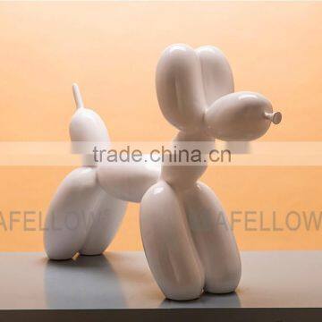 Electroplate Fiber Glass Lifelike Mini Pet Ballon Dog Mannequin photo-2