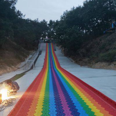 Colorful Rainbow Slide For Outdoor Playground Children Playground Equipment