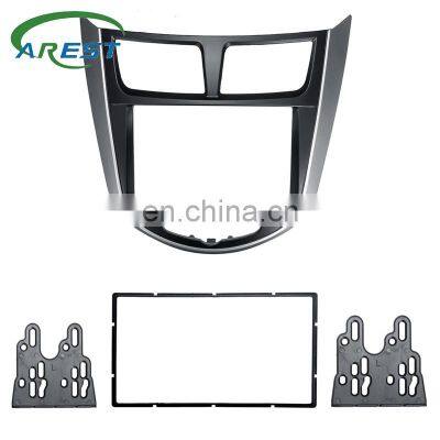 2 Din Car Stereo Audio Radio DVD GPS Plate Panel Frame Fascias Replacement For Hyundai Verna i-25 For Solaris Accent 2010-2017