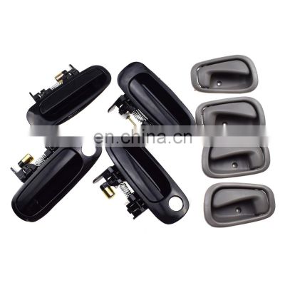 8 PCS Outside Inside Door Handle Black/Gray For 98-02 TOYOTA COROLLA 6921002040,69210-02030,69240-02030,69240-02040