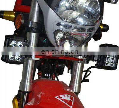 Factory Supply Plastic Material 18W Double Color Work Light Motorcycle Spotlight Driving External Fog Lamp Universal Auto Vehicl