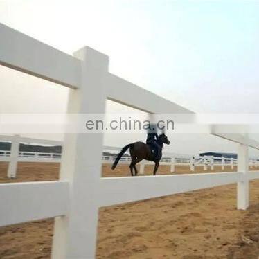 High strength galvanized steel pure white multi-layer beam protection of racetrack in horse farm Horse Fence