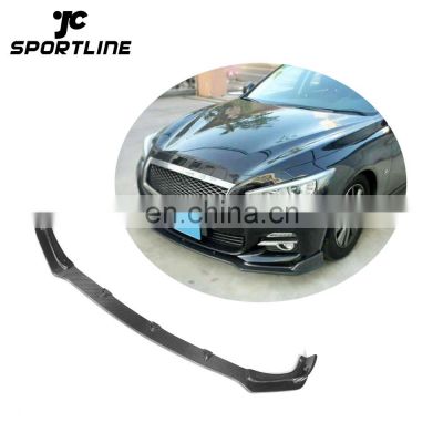 Q50 Carbon Fiber Front Extension Front Lip Fit for Infiniti 2014