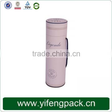 Yifeng factory competitive price handmade round tube wine gift box