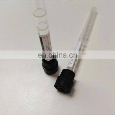 Black Cap Plasma Blood Collection Tube PET and Glass Material 1.6ml ESR Tube photo-3