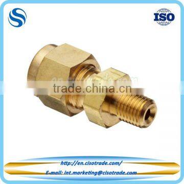 Double Ferrule Compression Fitting, Male Connector for Imperail Tubes