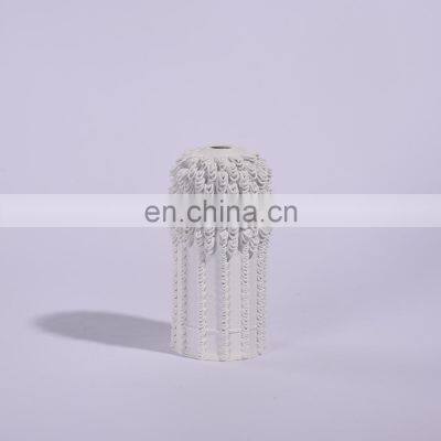Modern 3D Print White Ceramic Decoration Home Room Porcelain Flower Vase Art Decor photo-5