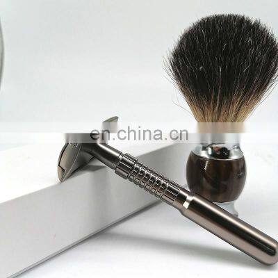 Safe Quality Deluxe Mens Twin Blade Reusable Metal Safety Razor photo-3