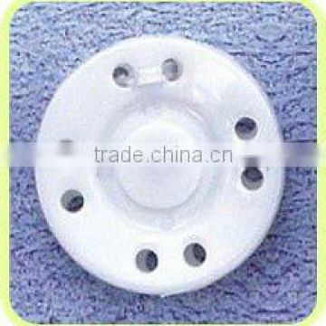 Round Plastic White Snap Button