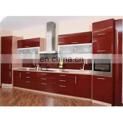 Australia Hot Sell Orange High Gloss Kitchen Cabinet Designs