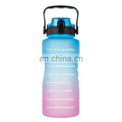 2021 Manufacturing Direct Sale Gym Motivational Custom Plastic Gallon Water Bottle