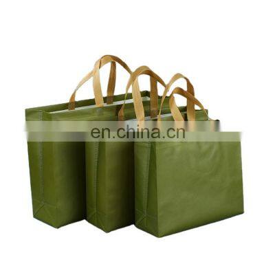 Woven bag shopping pp non printing  bags  drawstring  hand woven tote custom woven folded bag