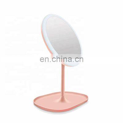 Hot Sale 90 Degree Rotate Stainless Steel Frame Round Makeup Mirror LED Mirror photo-3
