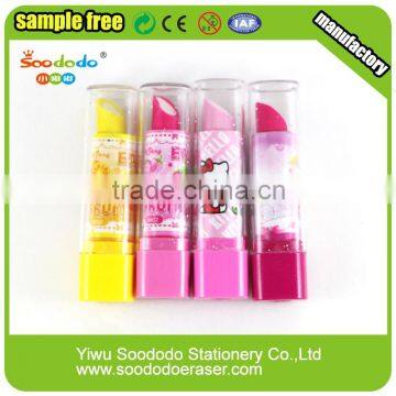 Promotion erasers lipstick shape eraser