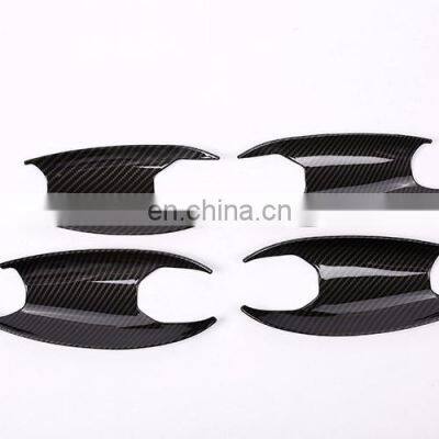 New Carbon fiber For BMW New 5 Series G30 2017 2018 Car Exterior Door Bowl Cover Trim 4pcs